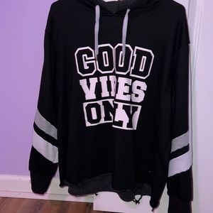 “Good Vibes Only” Lightweight Hooded Shirt
